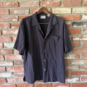 Vintage Men's Short Sleeve Camp collar  Shirt